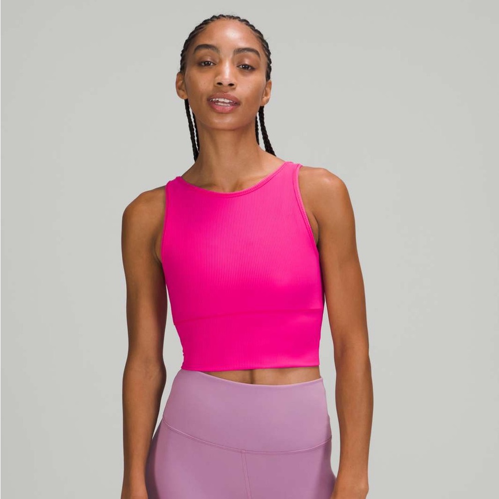lululemon sonic pink power pivot tank